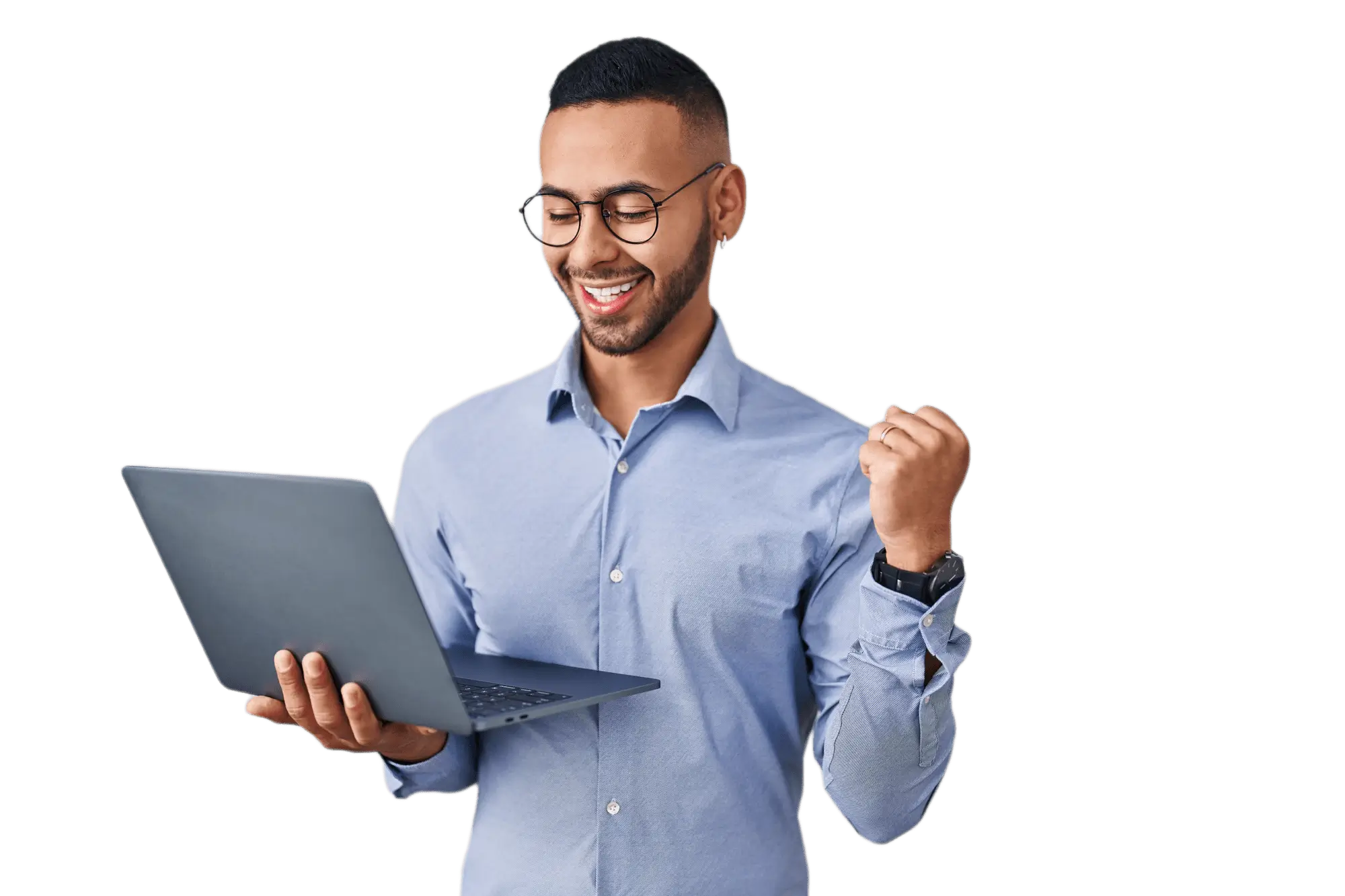 Professional IT consultant using modern technology solutions